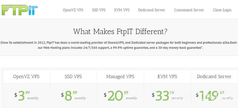 FtpIT：$1.49/月 1核 KVM/256MB 10GB/HDD 500G/100Mbps 1IP 洛杉矶